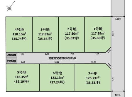 三島市徳倉一丁目　7区画分譲地